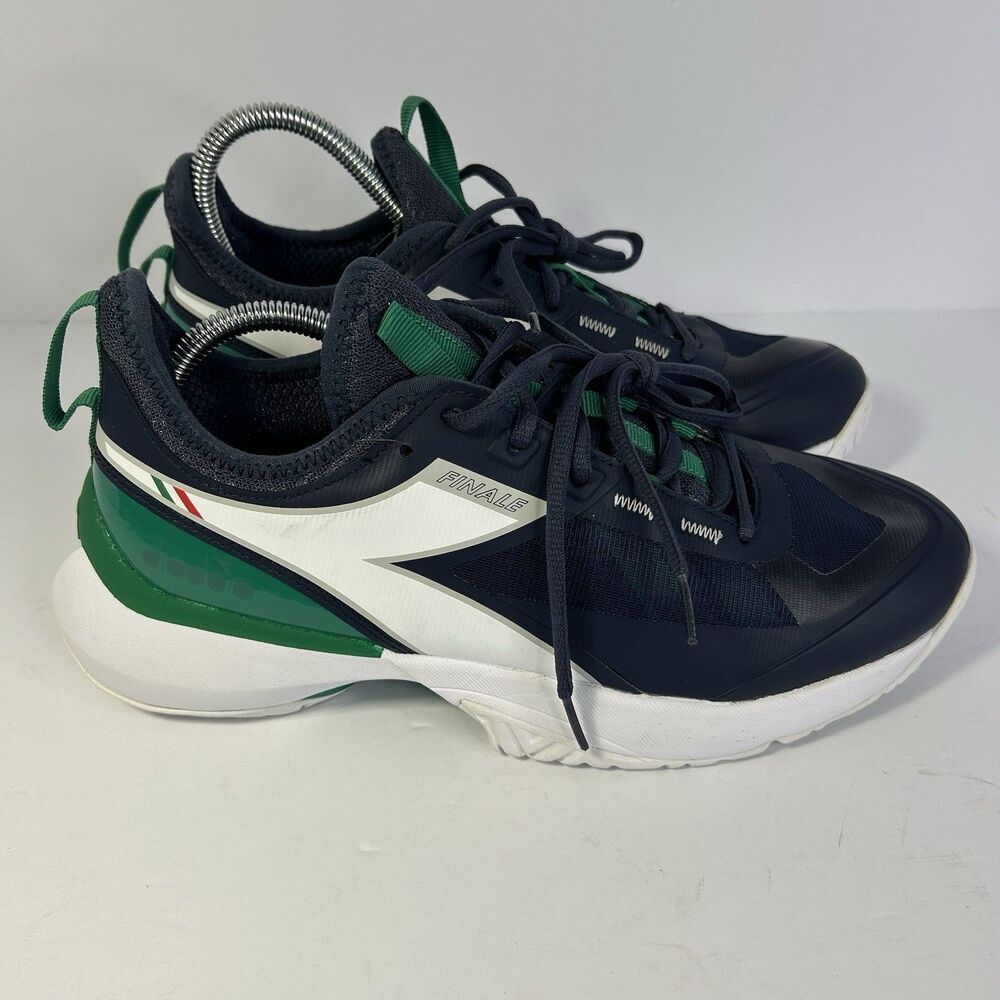 Diadora Finale All Ground Tennis Mens Blue Sneakers Athletic Shoes Size 8.5